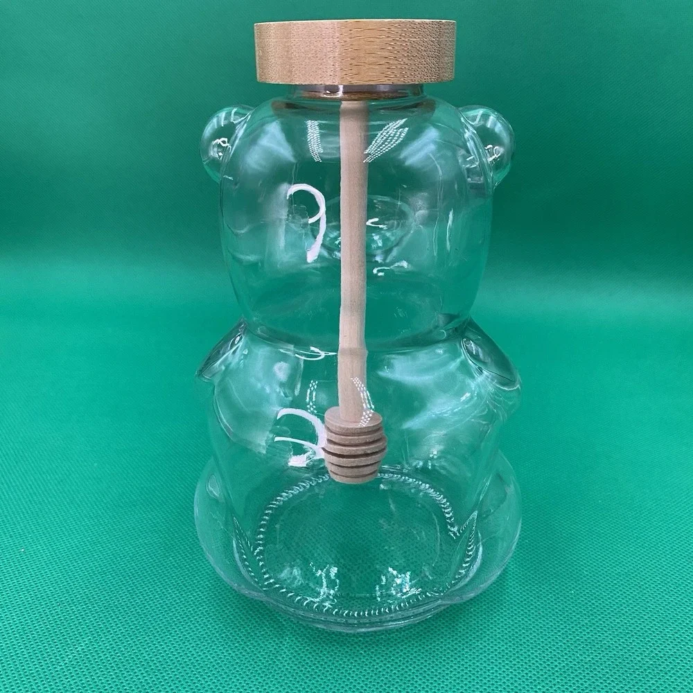 Target Bullseye Playground  2023 Honey Bear Glass Jar w/Wood Dipper